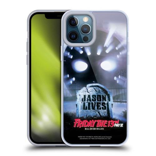 Friday the 13th Part VI Jason Lives Key Art Poster Soft Gel Case for Apple iPhone 12 Pro Max