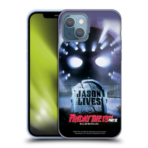 Friday the 13th Part VI Jason Lives Key Art Poster Soft Gel Case for Apple iPhone 13