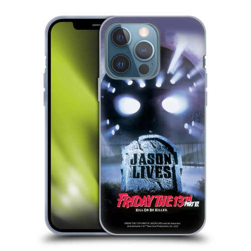 Friday the 13th Part VI Jason Lives Key Art Poster Soft Gel Case for Apple iPhone 13 Pro