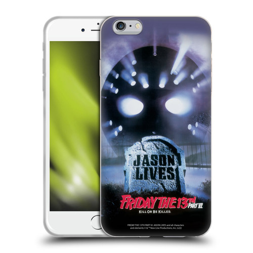 Friday the 13th Part VI Jason Lives Key Art Poster Soft Gel Case for Apple iPhone 6 Plus / iPhone 6s Plus
