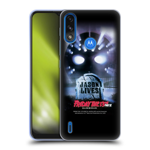 Friday the 13th Part VI Jason Lives Key Art Poster Soft Gel Case for Motorola Moto E7 Power / Moto E7i Power
