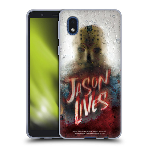 Friday the 13th Part VI Jason Lives Key Art Poster 2 Soft Gel Case for Samsung Galaxy A01 Core (2020)