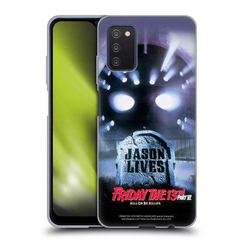 Friday the 13th Part VI Jason Lives Key Art Poster Soft Gel Case for Samsung Galaxy A03s (2021)