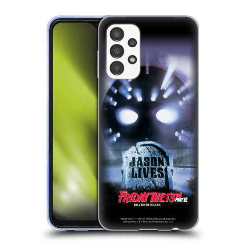 Friday the 13th Part VI Jason Lives Key Art Poster Soft Gel Case for Samsung Galaxy A13 (2022)