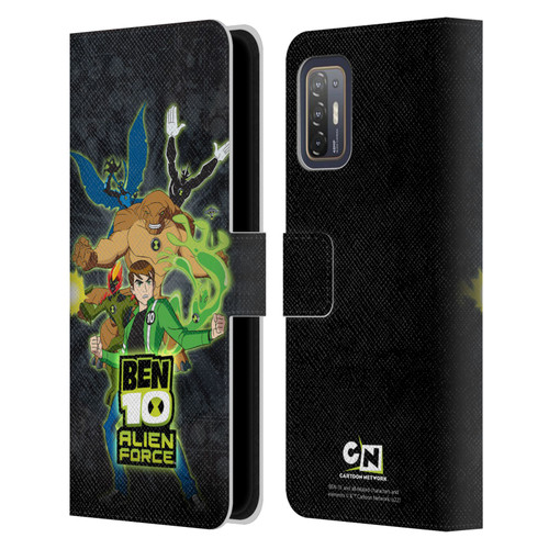 Ben 10: Alien Force Graphics Character Art Leather Book Wallet Case Cover For HTC Desire 21 Pro 5G