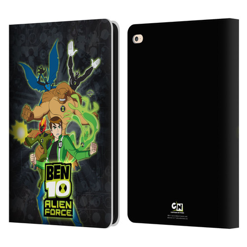 Ben 10: Alien Force Graphics Character Art Leather Book Wallet Case Cover For Apple iPad Air 2 (2014)