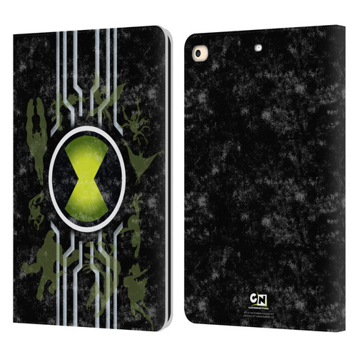 Ben 10: Alien Force Graphics Omnitrix Leather Book Wallet Case Cover For Apple iPad 9.7 2017 / iPad 9.7 2018