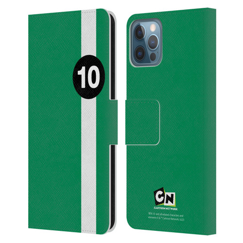 Ben 10: Alien Force Graphics Ben's Jacket Leather Book Wallet Case Cover For Apple iPhone 12 / iPhone 12 Pro