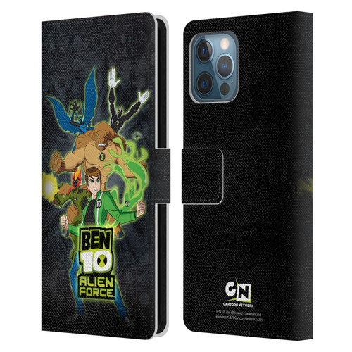 Ben 10: Alien Force Graphics Character Art Leather Book Wallet Case Cover For Apple iPhone 12 Pro Max
