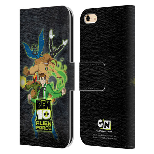Ben 10: Alien Force Graphics Character Art Leather Book Wallet Case Cover For Apple iPhone 6 / iPhone 6s