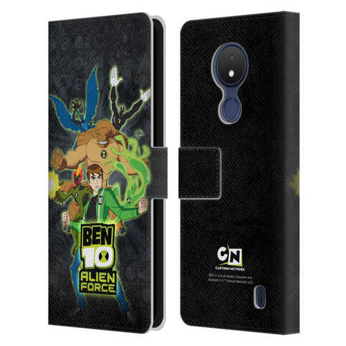 Ben 10: Alien Force Graphics Character Art Leather Book Wallet Case Cover For Nokia C21