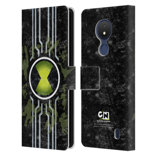 Ben 10: Alien Force Graphics Omnitrix Leather Book Wallet Case Cover For Nokia C21