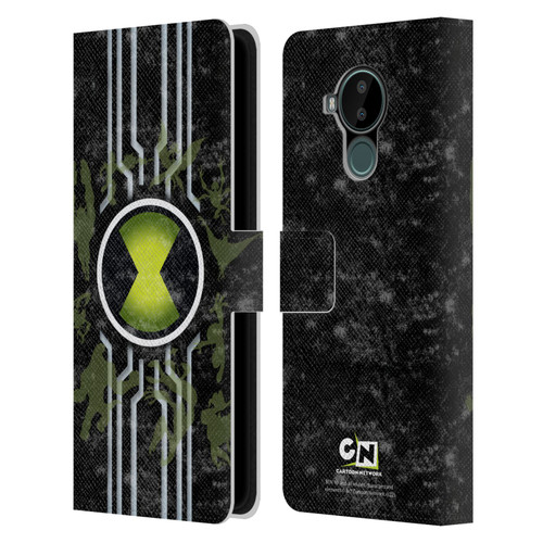 Ben 10: Alien Force Graphics Omnitrix Leather Book Wallet Case Cover For Nokia C30