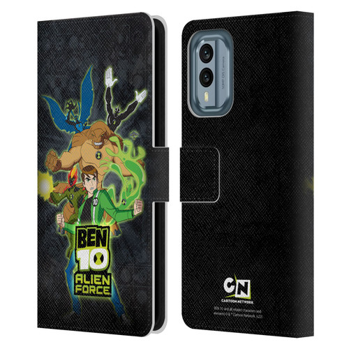 Ben 10: Alien Force Graphics Character Art Leather Book Wallet Case Cover For Nokia X30