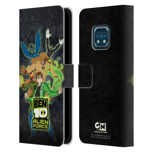 Ben 10: Alien Force Graphics Character Art Leather Book Wallet Case Cover For Nokia XR20