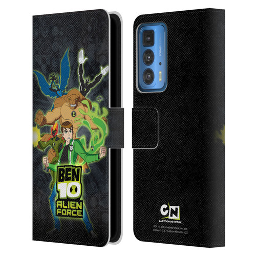 Ben 10: Alien Force Graphics Character Art Leather Book Wallet Case Cover For Motorola Edge 20 Pro