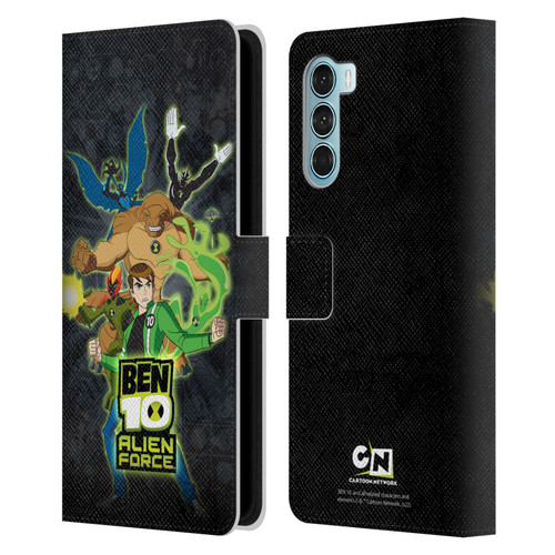 Ben 10: Alien Force Graphics Character Art Leather Book Wallet Case Cover For Motorola Edge S30 / Moto G200 5G