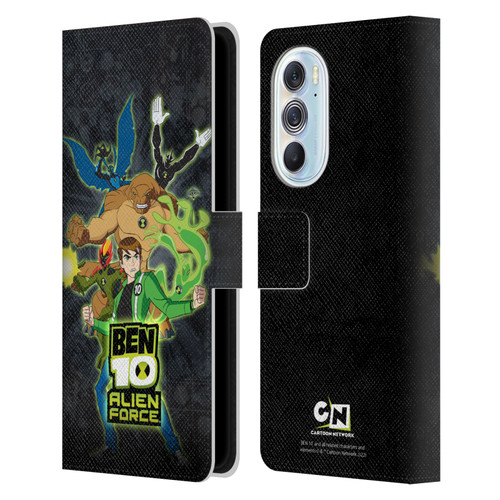 Ben 10: Alien Force Graphics Character Art Leather Book Wallet Case Cover For Motorola Edge X30