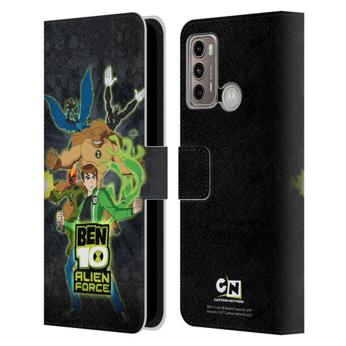Ben 10: Alien Force Graphics Character Art Leather Book Wallet Case Cover For Motorola Moto G60 / Moto G40 Fusion