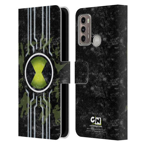 Ben 10: Alien Force Graphics Omnitrix Leather Book Wallet Case Cover For Motorola Moto G60 / Moto G40 Fusion
