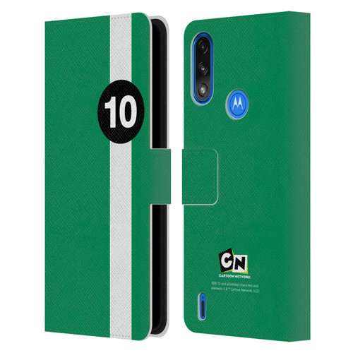 Ben 10: Alien Force Graphics Ben's Jacket Leather Book Wallet Case Cover For Motorola Moto E7 Power / Moto E7i Power