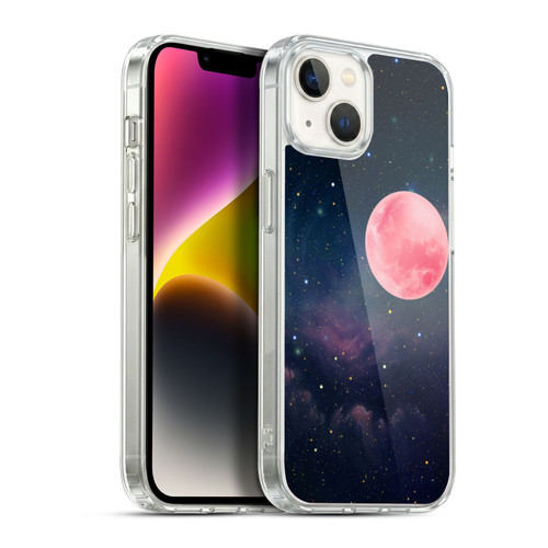 Cosmo18 Space Pink Moon Soft Gel Case for Apple iPhone 14 Plus & MagSafe