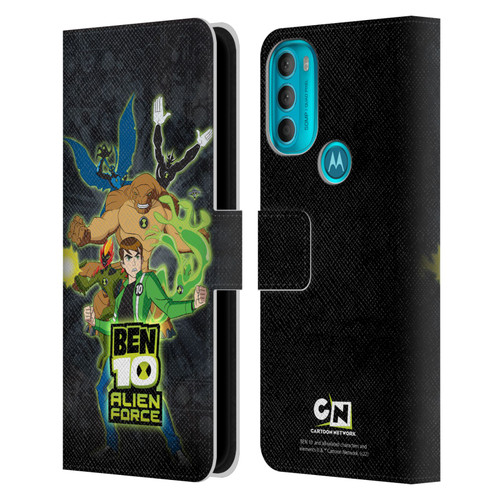 Ben 10: Alien Force Graphics Character Art Leather Book Wallet Case Cover For Motorola Moto G71 5G