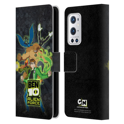 Ben 10: Alien Force Graphics Character Art Leather Book Wallet Case Cover For OnePlus 9 Pro