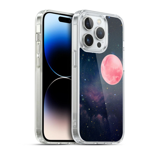 Cosmo18 Space Pink Moon Soft Gel Case for Apple iPhone 14 Pro & MagSafe