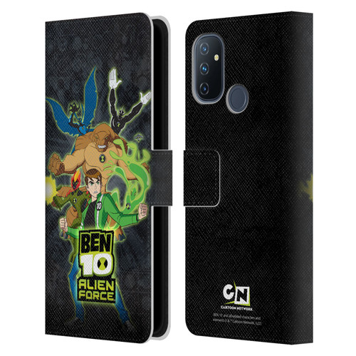 Ben 10: Alien Force Graphics Character Art Leather Book Wallet Case Cover For OnePlus Nord N100