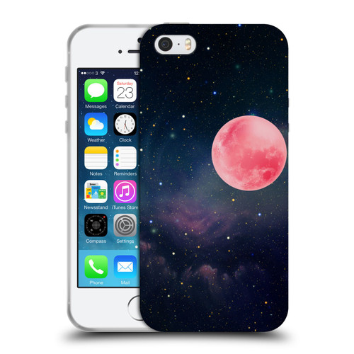 Cosmo18 Space Pink Moon Soft Gel Case for Apple iPhone 5 / 5s / iPhone SE 2016