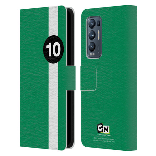 Ben 10: Alien Force Graphics Ben's Jacket Leather Book Wallet Case Cover For OPPO Find X3 Neo / Reno5 Pro+ 5G