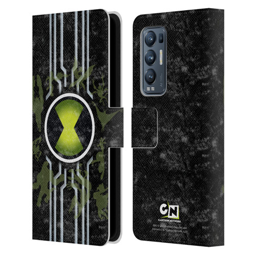 Ben 10: Alien Force Graphics Omnitrix Leather Book Wallet Case Cover For OPPO Find X3 Neo / Reno5 Pro+ 5G