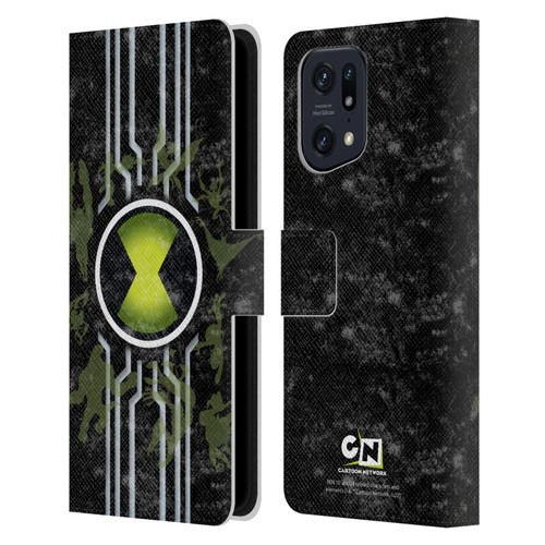 Ben 10: Alien Force Graphics Omnitrix Leather Book Wallet Case Cover For OPPO Find X5