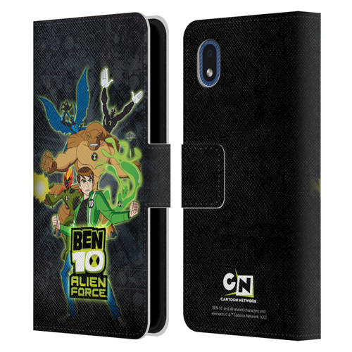 Ben 10: Alien Force Graphics Character Art Leather Book Wallet Case Cover For Samsung Galaxy A01 Core (2020)