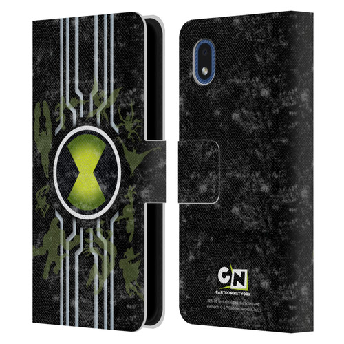 Ben 10: Alien Force Graphics Omnitrix Leather Book Wallet Case Cover For Samsung Galaxy A01 Core (2020)