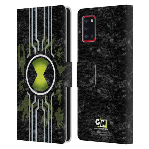 Ben 10: Alien Force Graphics Omnitrix Leather Book Wallet Case Cover For Samsung Galaxy A31 (2020)