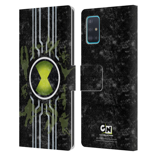 Ben 10: Alien Force Graphics Omnitrix Leather Book Wallet Case Cover For Samsung Galaxy A51 (2019)