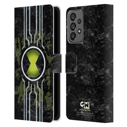 Ben 10: Alien Force Graphics Omnitrix Leather Book Wallet Case Cover For Samsung Galaxy A73 5G (2022)