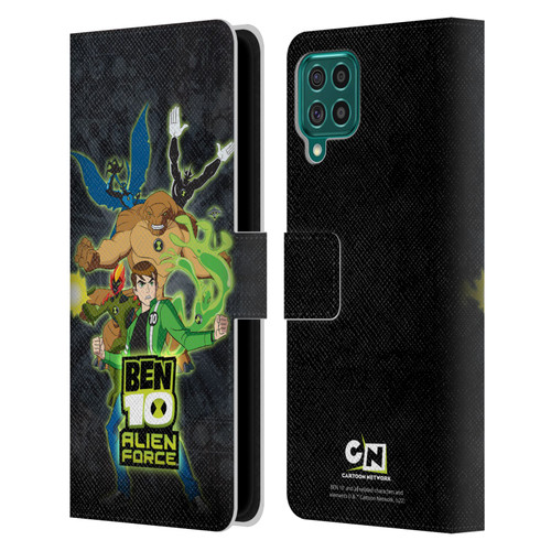 Ben 10: Alien Force Graphics Character Art Leather Book Wallet Case Cover For Samsung Galaxy F62 (2021)