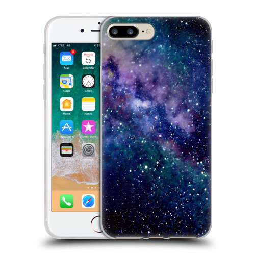 Cosmo18 Space Milky Way Soft Gel Case for Apple iPhone 7 Plus / iPhone 8 Plus