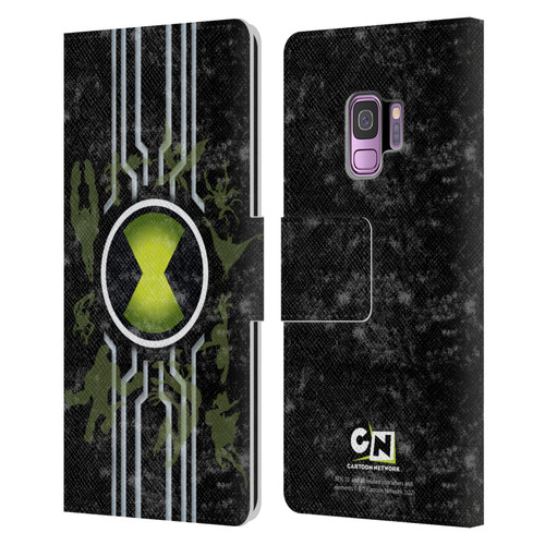 Ben 10: Alien Force Graphics Omnitrix Leather Book Wallet Case Cover For Samsung Galaxy S9