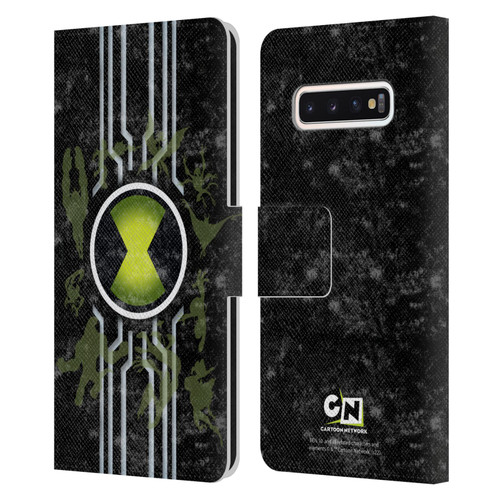 Ben 10: Alien Force Graphics Omnitrix Leather Book Wallet Case Cover For Samsung Galaxy S10