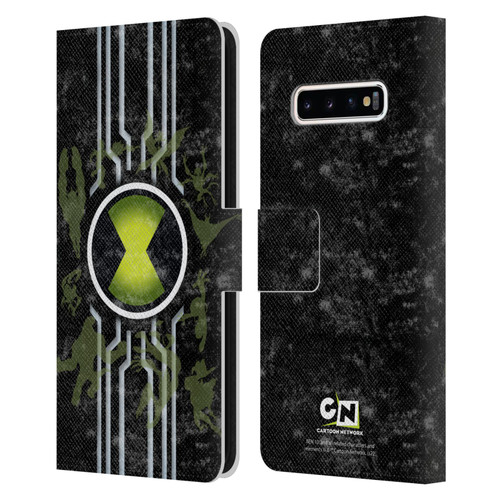Ben 10: Alien Force Graphics Omnitrix Leather Book Wallet Case Cover For Samsung Galaxy S10+ / S10 Plus
