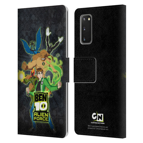 Ben 10: Alien Force Graphics Character Art Leather Book Wallet Case Cover For Samsung Galaxy S20 / S20 5G