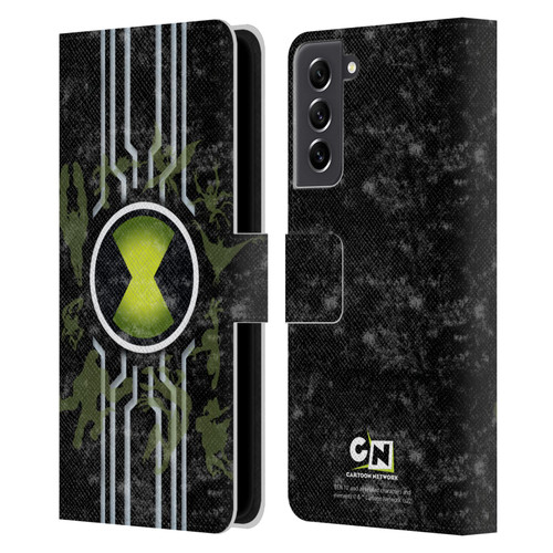 Ben 10: Alien Force Graphics Omnitrix Leather Book Wallet Case Cover For Samsung Galaxy S21 FE 5G