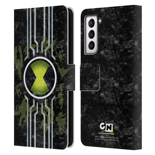 Ben 10: Alien Force Graphics Omnitrix Leather Book Wallet Case Cover For Samsung Galaxy S21 5G
