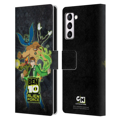 Ben 10: Alien Force Graphics Character Art Leather Book Wallet Case Cover For Samsung Galaxy S21+ 5G