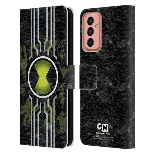 Ben 10: Alien Force Graphics Omnitrix Leather Book Wallet Case Cover For Samsung Galaxy M13 (2022)