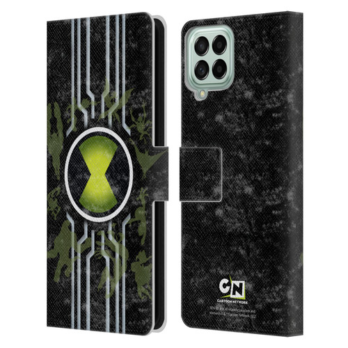 Ben 10: Alien Force Graphics Omnitrix Leather Book Wallet Case Cover For Samsung Galaxy M53 (2022)